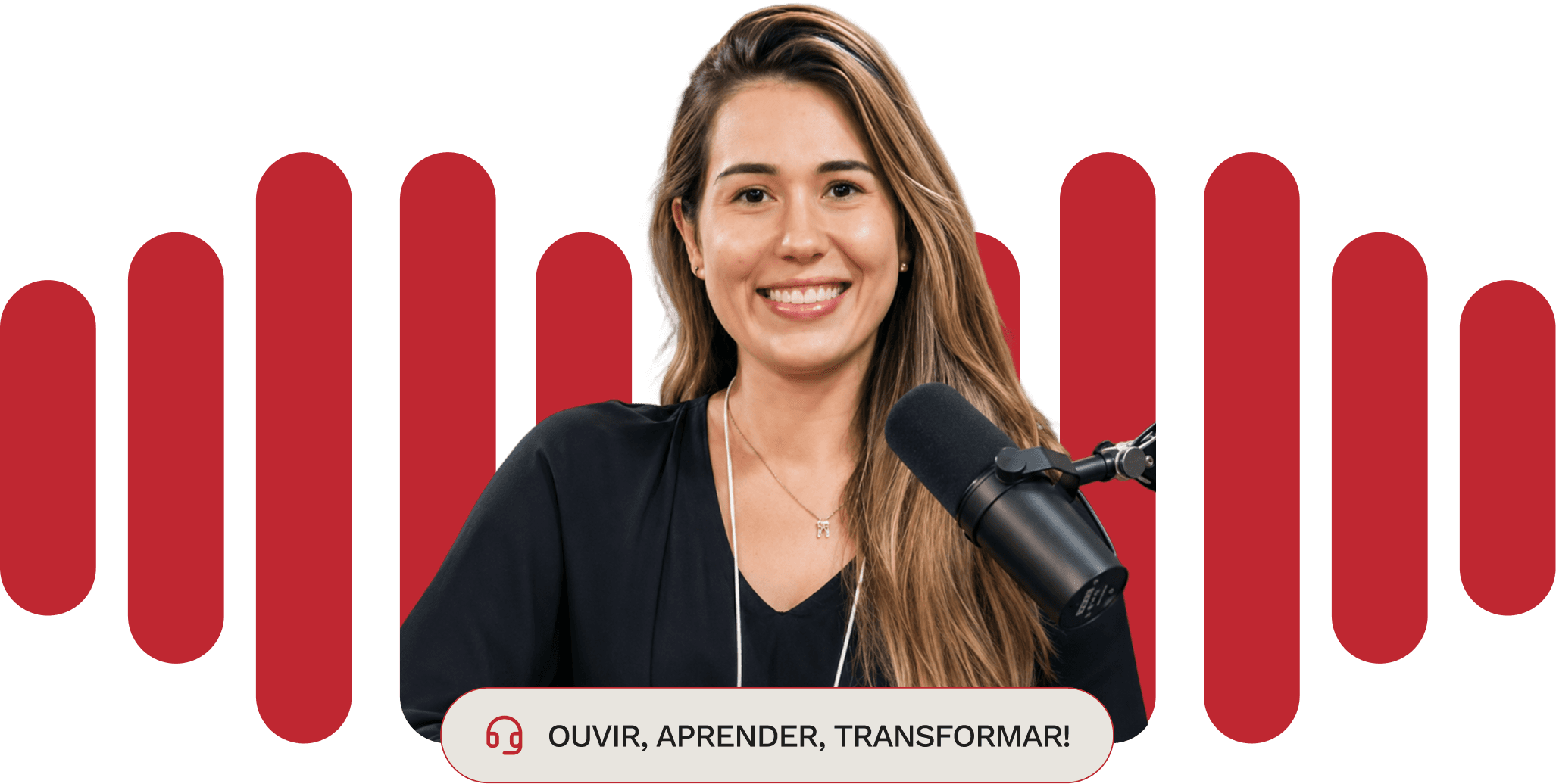 Ana Carolina Ruiz apresentando o HemoinCast